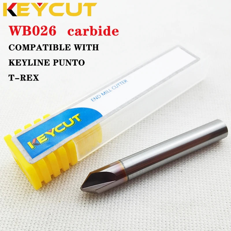 KEYLINE Cutter HB026 Carbide D6 82° P-0.8 and Punto Tracer B026 for KESO 3000 - 8000