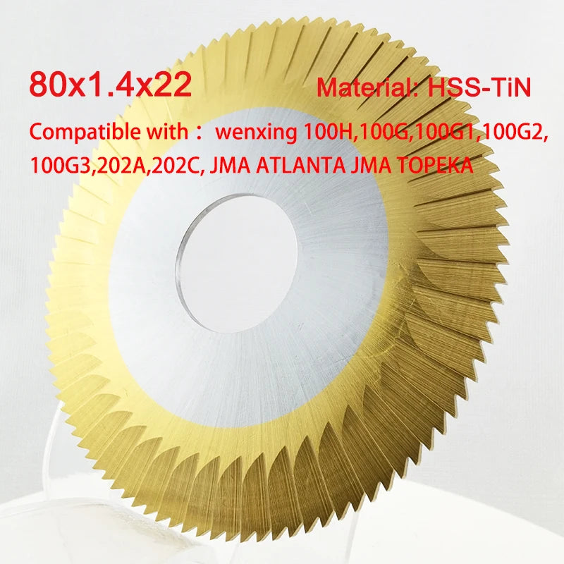 FP20 0023A Side & Face Milling Cutter 80x1.4x22 Compatible With JMA ATLANTA JMA TOPEKA / Wenxing 100H 100G 202A 202C