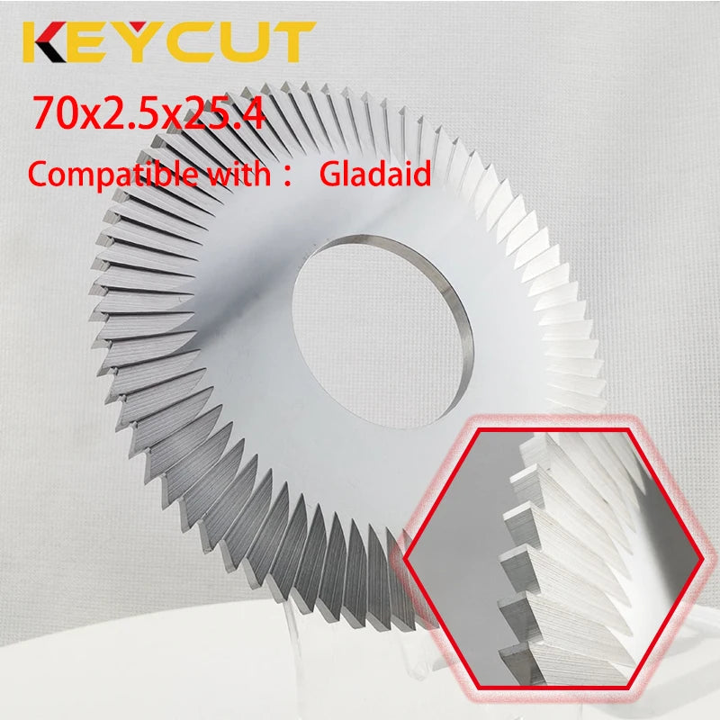 Gladaid Key Machine Cutter 70x2.5x25.4 Side Milling Cutter Locksmith Tools