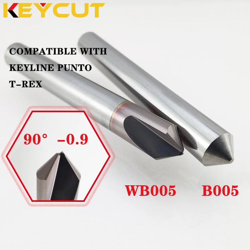 KEYLINE Milling Cutter HB005 Carbide D6 90° P-0.9 and Punto Tracer B005 Fits KEYLINE PUNTO T-REX 303