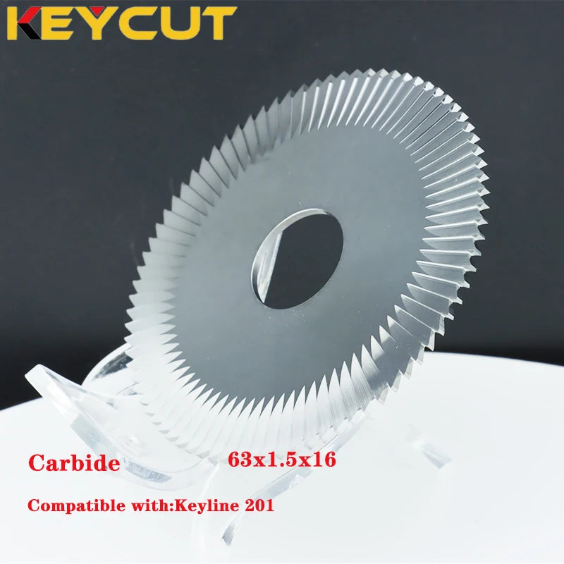 Disc Cutter CU15A CU15AC Slot Cutter 63x1.5x16 for Bit Keys and Bump Keys Compatible with Keyline 201 Key Machines