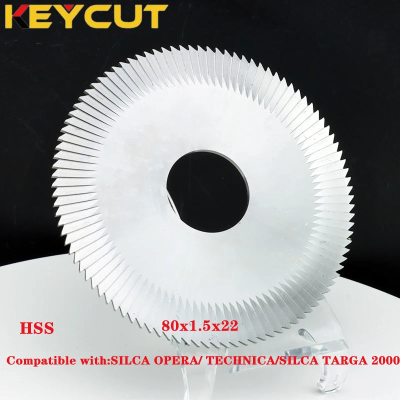 Slot Cutter SG2 SG2W 80x1.5x22 Milling Cutter Compatible with SILCA TARGA 2000 SILCA OPERA TECHNICA FASTBIT Keyline 206