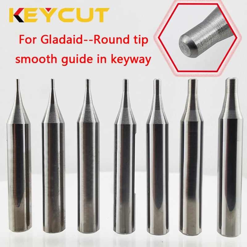 Carbide Tracer Point 1.0mm 1.2mm 1.5mm 2.0mm 2.5mm 3.0mm Decoder Probe Guide for Gladaid and other Vertical manual Key Machine