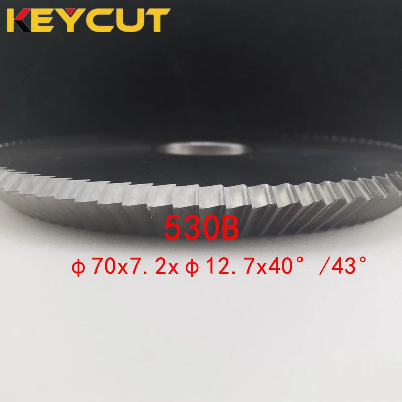 EAST OF WU 530B Key Cutting Machine Milling Cutter 70x7.2x12.7x40°43°