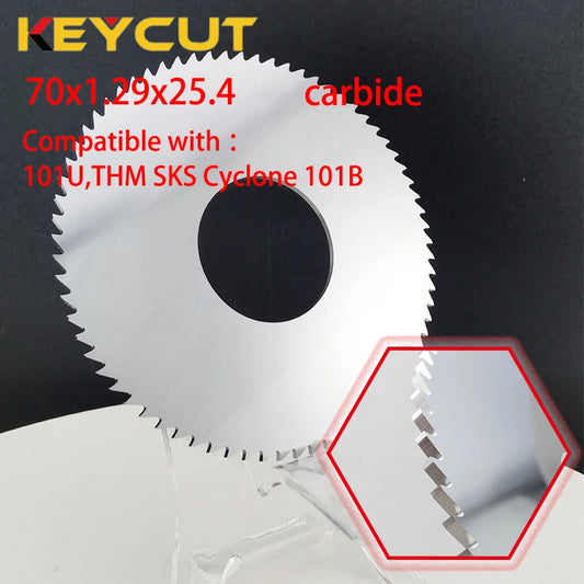 101U THM SKS Cyclone 101B Key Machine Cutter 70x1.29x25.4 Mortise Cutter