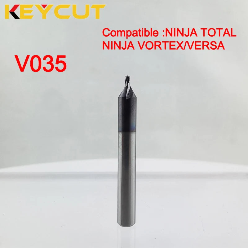 Keyline Milling Cutter V035 in Carbide Fits KEYLINE NINJA TOTAL Keyline Vortex KEYLINE Versa Key Machine Aftermarket