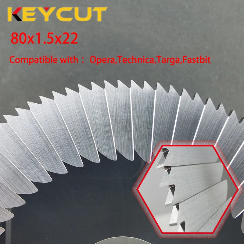 SILCA CUTTER TECH FASTBIT SLOT Opera Technica Targa 1.5MM SG2W 80x1.5x22