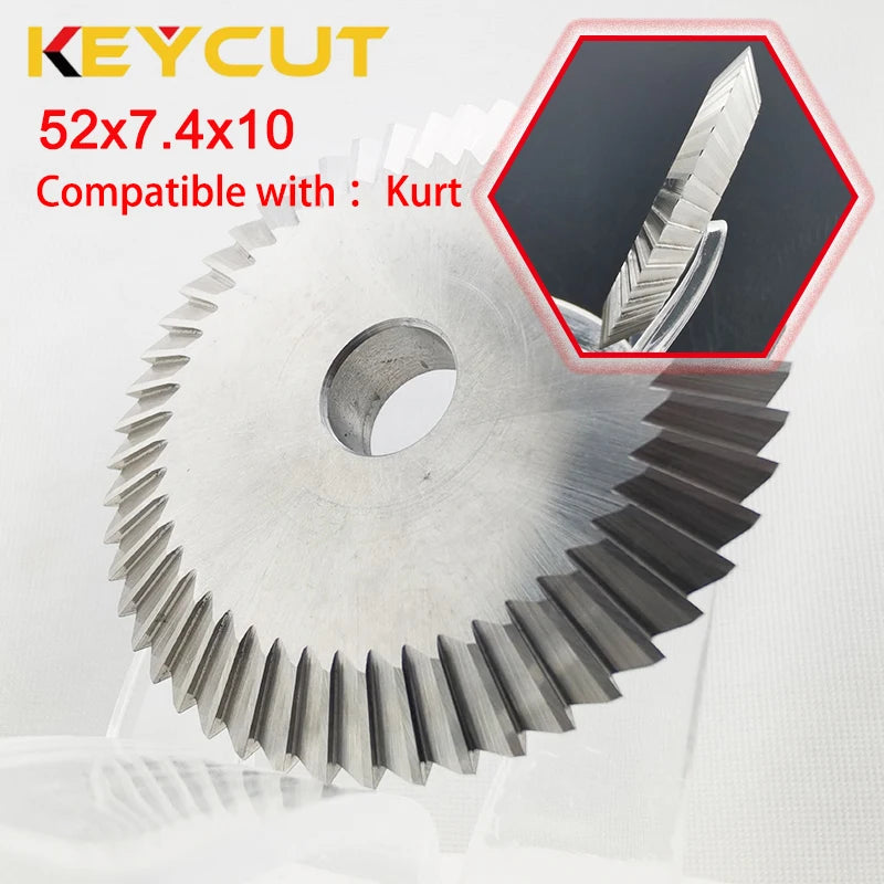 Kurt 52mm Cutter 52x7.4x10 Fits Kurt Key Cutting Machine Locksmith Tools