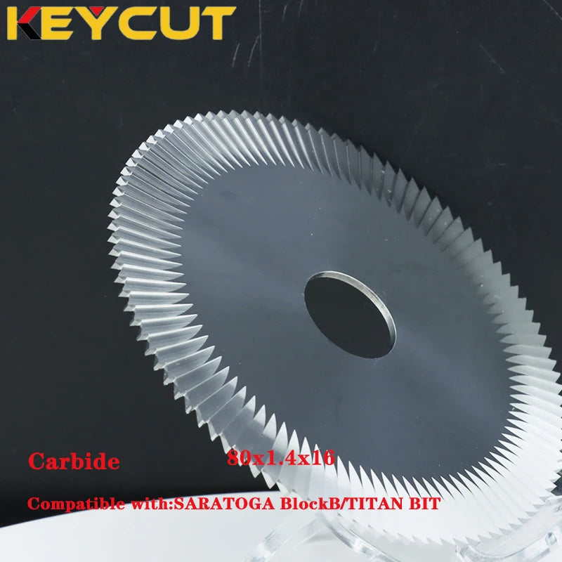 Replacement FP19 FP19W Cutting Wheels 80x1.4x16 Slot Cutter Compatible with JMA TITAN BIT JMA YAKARTA SARATOGA Key Machines