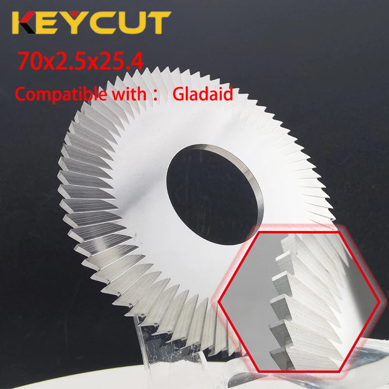 Gladaid Key Machine Cutter 70x2.5x25.4 Side Milling Cutter Locksmith Tools