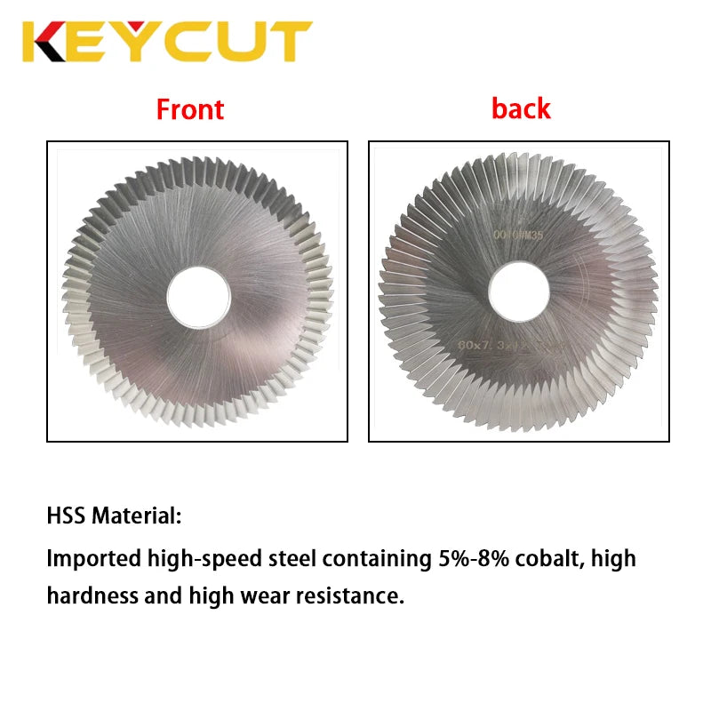 Disc Cutter 60x7.3x12.7 Compatible with  Hermex DUP-310 DUP-200 DUP-300 Key Duplicator Locksmith Tools