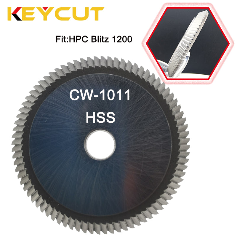 CW-1011 CW-1011C Key Milling Cutter  for 90° Small Cylinder & Auto Cutter Fits HPC Blitz 1200 machines