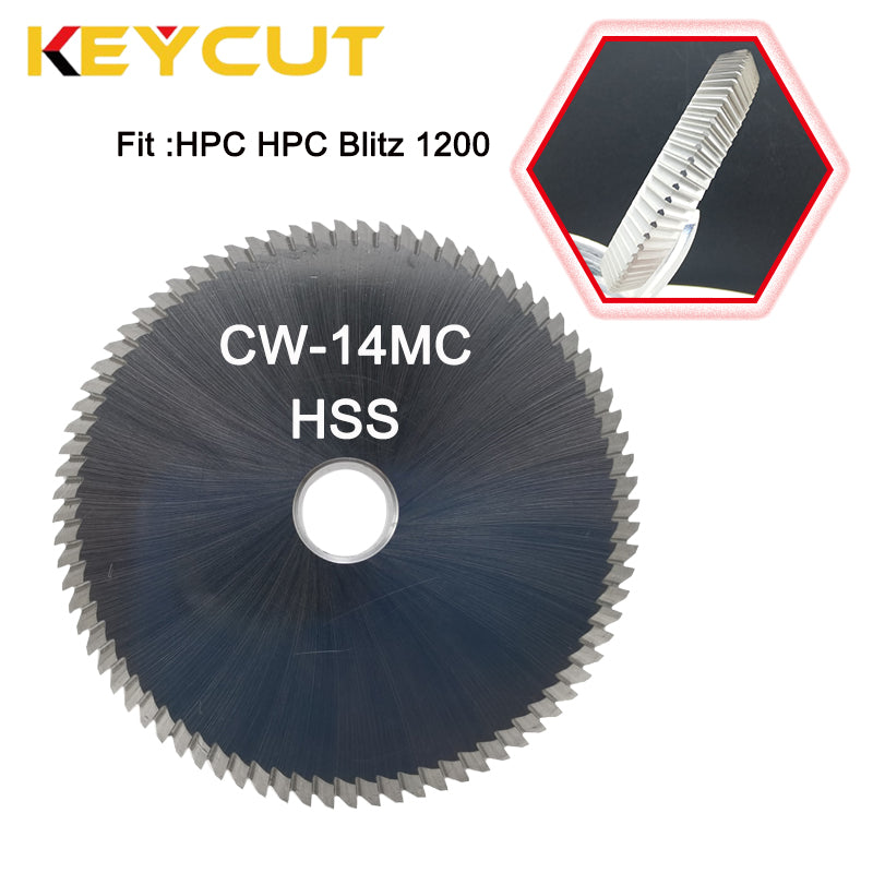 Key Milling Cutter CW-14MC CW-14MCC Standard Large Cylinder Cutter Fits HPC Blitz 1200 machines